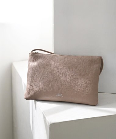 Hekhèr Le Style de Vie 【日本製】シュリンクレザー スクエアショルダーバッグ