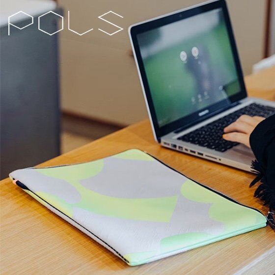 POLSのテキスタイルを使用した収納アイテム