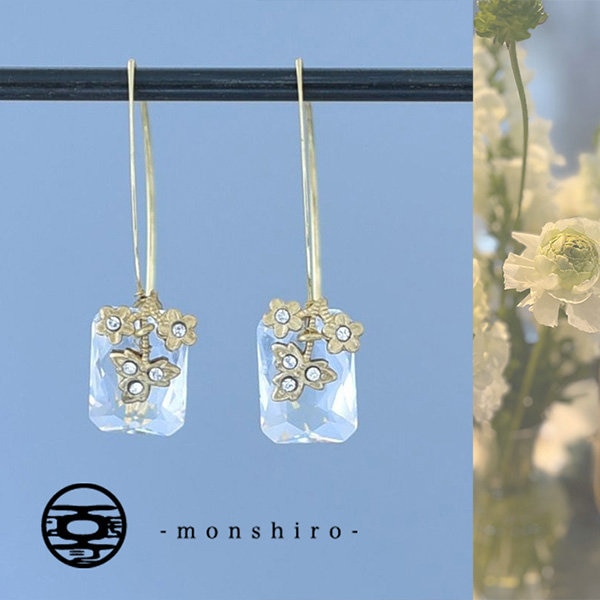 春を呼ぶ、スイートピーグラスジュエリー