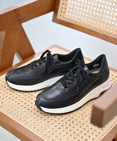 Pointer 日本製 本革厚底スニーカー