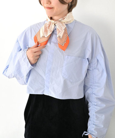 Marca 【伝統横濱スカーフ】モーツァルト  小判 シルクツイル スカーフ