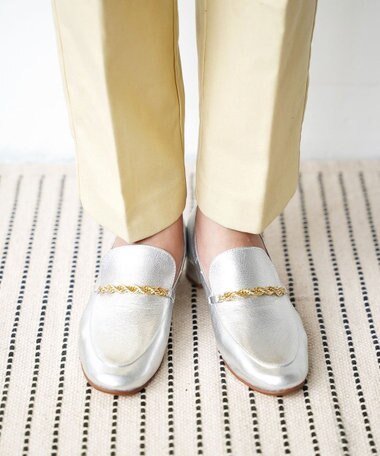 nouvelleRobe Oū 【本革・高反発】Spiral-bit loafers  ヒールローファー