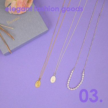 Pisceans オーバルメダイユネックレス