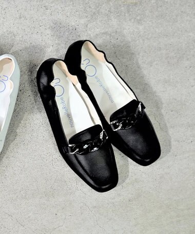 nouvelleRobe Oū 新色追加【本革・高反発】Bit loafers スクエアトゥ ローファー