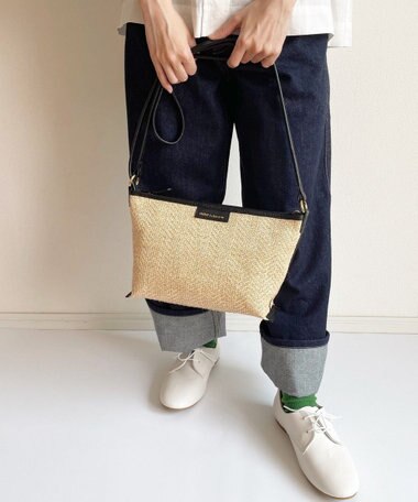 Hekhèr Le Style de Vie 【日本製 】ジュート×牛革 ショルダーバッグ