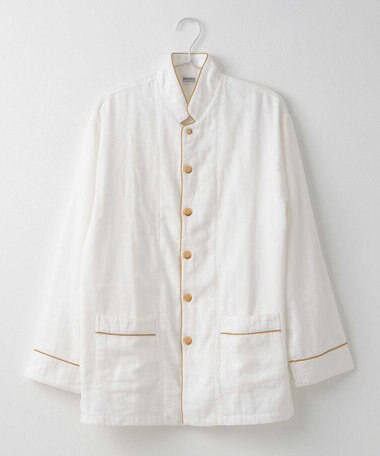 京和晒綿紗 【紗栄子さん愛用パジャマの色違い/UNISEX】ガーゼパジャマ 2重合わせ 白