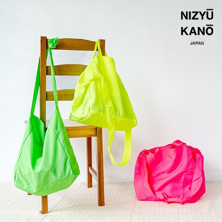 【新作】夏に嬉しい蛍光カラーのポケッタブル3wayトート