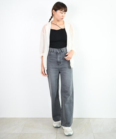 woadblue 新色追加＜坪田あさみさんコラボ＞SALUU　サルー /デニムパンツ グレー