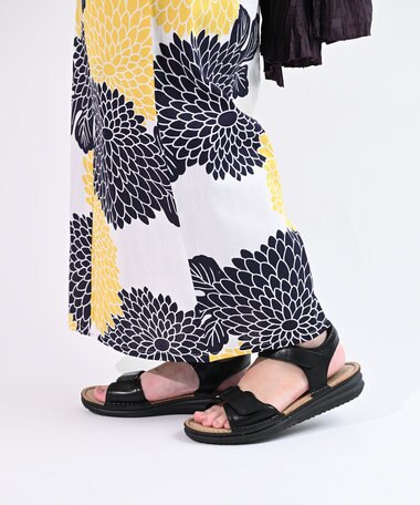 Pointer 本革 甲幅調整 超軽量マジックテープ付きサンダル