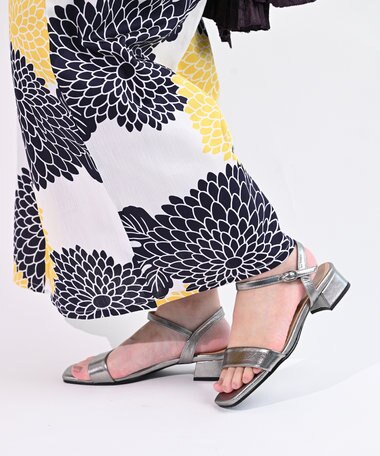 Pointer 日本製 本革スクエアトゥサンダル