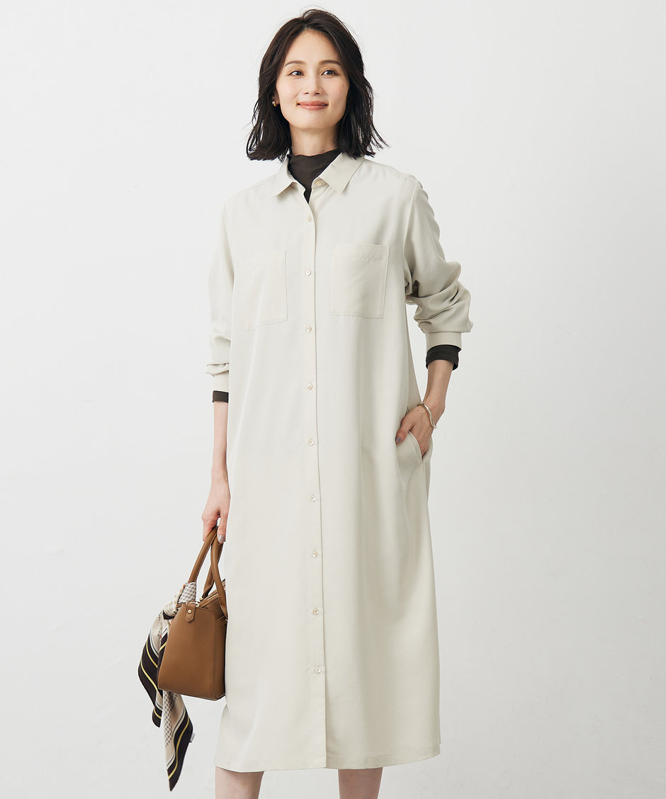 新品・未使用】オンワード J.PRESS バンドカラーワンピース フォーマル