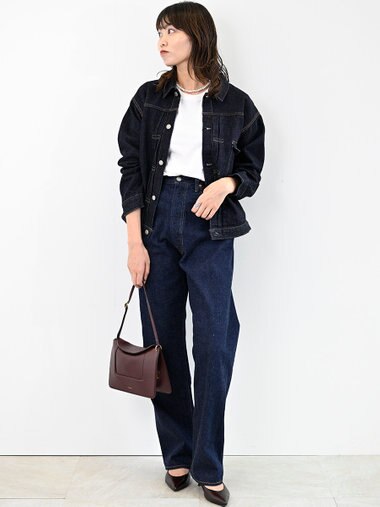 LENO BRENDA BIG TRUCKER JACKET《UNISEX》オーバーサイズデニムブルゾン