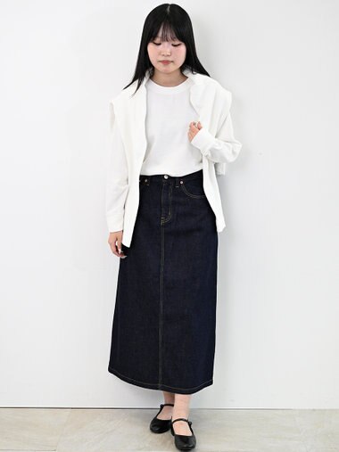 caqu FS 4/5丈 デニムスカート