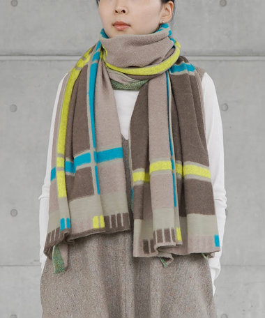 nitorito 【UNISEX】tanbo チェック柄 ストール
