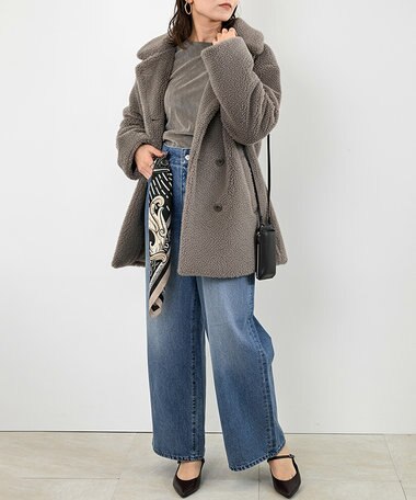 woadblue ＜坪田あさみさんコラボ＞DADA  ダダ  /  LT BLUE ワイドデニムパンツ