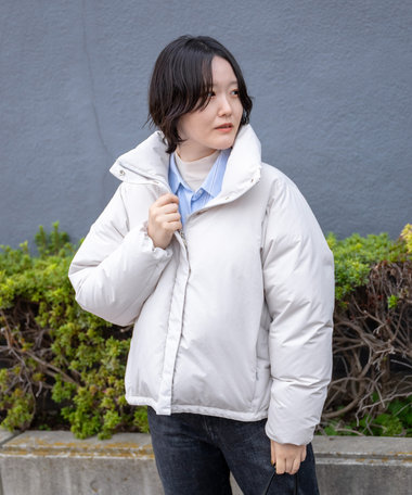 KWD 【日本製/高品質ダウン】STAND COLLAR DOWN BLOUSON ダウンブルゾン