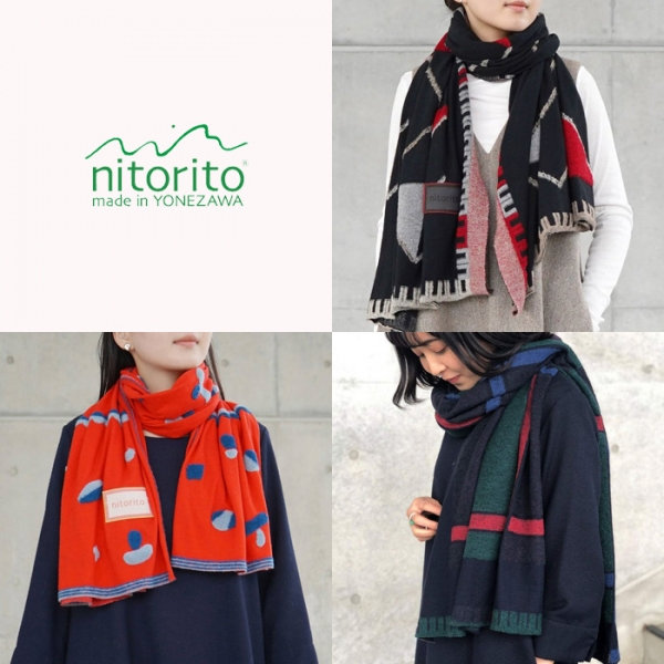 寒い季節をもっと楽しく、nitoritoのマフラー