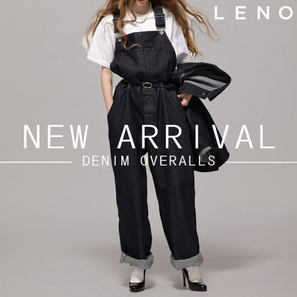 新作で楽しむ、LENO のオーバーオール