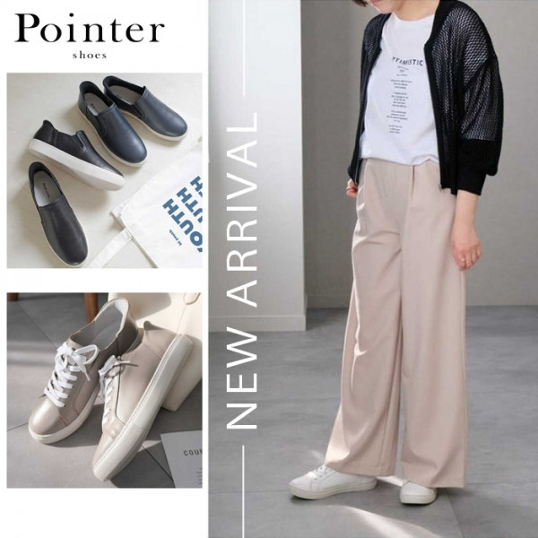 手を使わずに履ける、本革スライドオンシリーズ