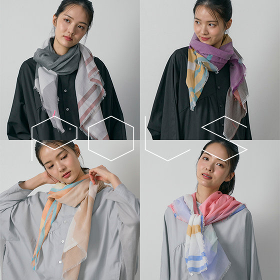 【NEW】人気の極細コットンストールから新色登場！