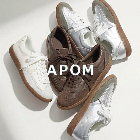 きれいめにも合わせやすい、APOMの晴雨兼用スニーカー
