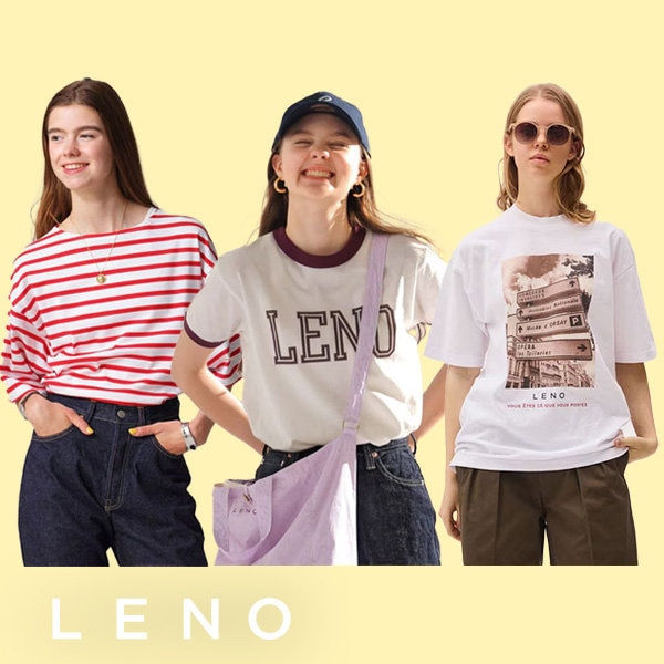 一枚で決まる、LENOのTシャツ。