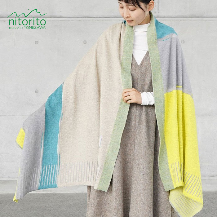 秋を彩る、nitoritoのストール