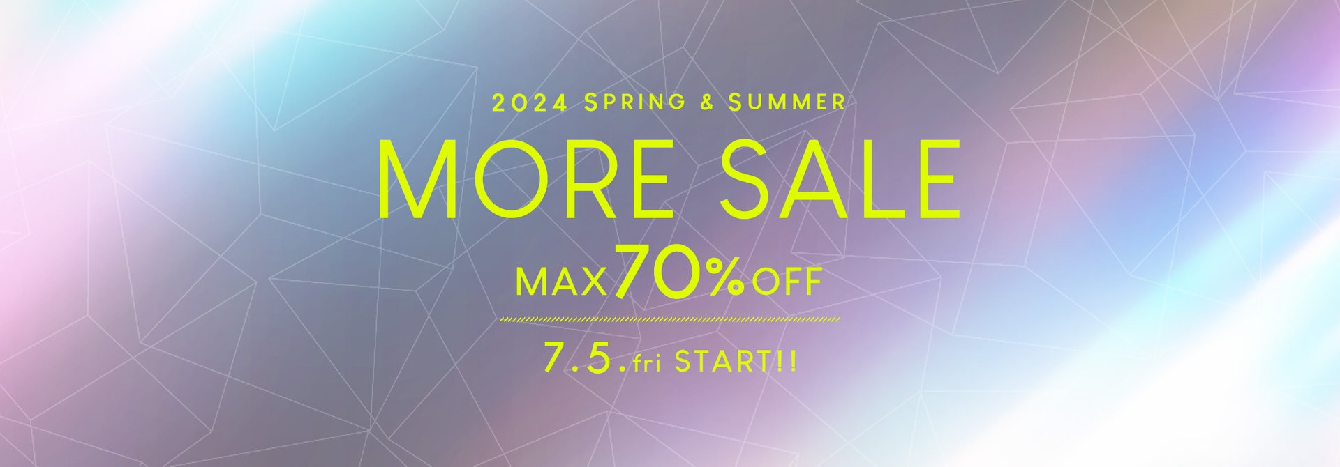 【MAX70%OFF!!】S/S MORE SALE