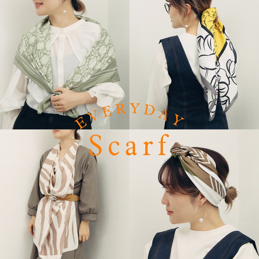大判スカーフ 90X90サイズ