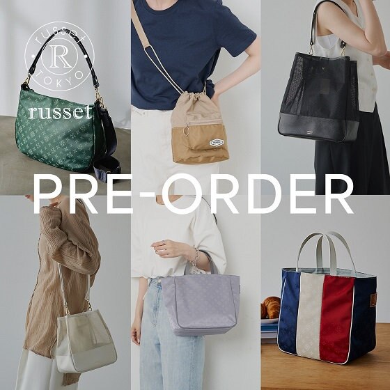 《PRE ORDER》夏にぴったりなメッシュバッグや定番型にカラー追加！