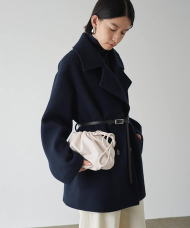 russet レザー巾着4WAYショルダーバッグ(CE-1454)