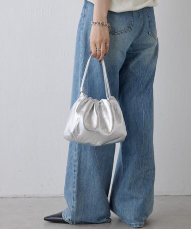 russet レザー巾着4WAYショルダーバッグ(CE-1454)