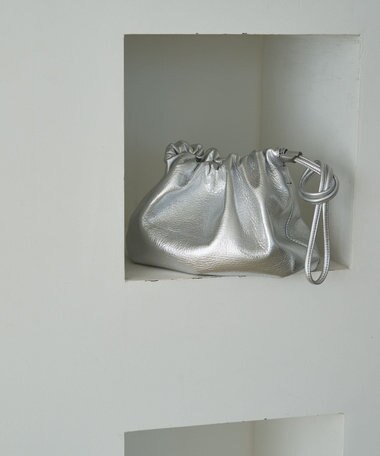 russet レザー巾着4WAYショルダーバッグ(CE-1454)