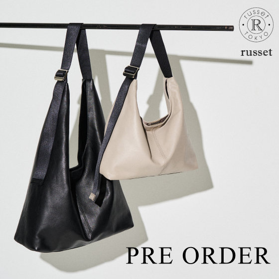 【PRE ORDER】レザーホーボーバッグ