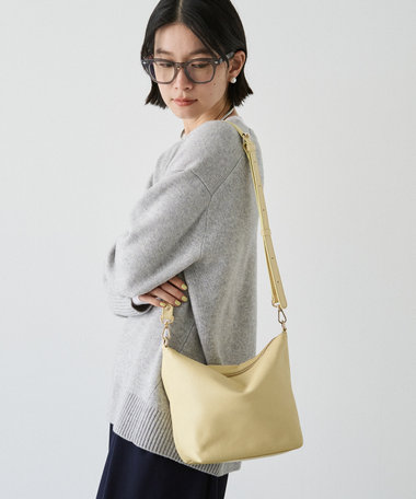 russet ソフトレザーシンプルショルダーバッグ(CE-1328-WEB)