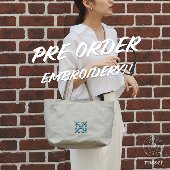 【PRE ORDER】モノグラム刺繍がアクセントの新作バッグをご紹介！