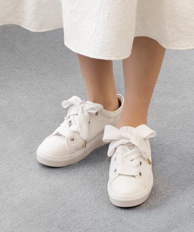TOCCA 【WEB＆一部店舗限定】BIG RIBBON CANVAS SNEAKERS スニーカー
