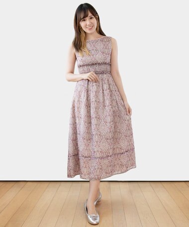 TOCCA 【消臭＆洗える！】PINK JAIPUR ロングドレス