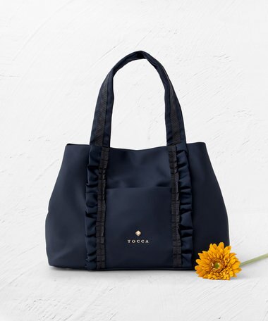 TOCCA 【撥水】FRILL A4 NYLONTOTE トートバッグ