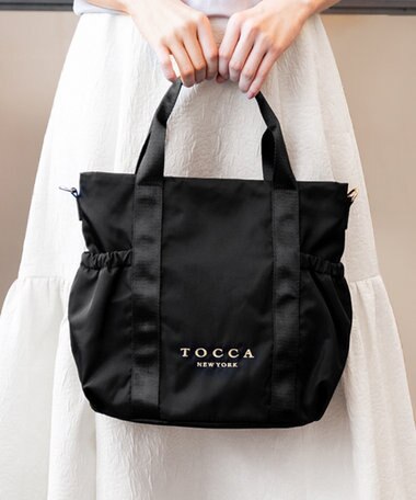 TOCCA 【WEB＆一部店舗限定・環境にやさしい素材】SANA SIDEPOCKET TOTE トートバッグ