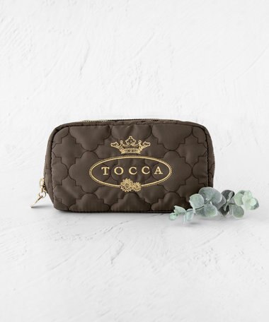 TOCCA 【撥水】CHECKER CLOVER POUCH ポーチ