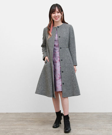 TOCCA 【消臭】RHYTHMIC PACE 千鳥柄コート