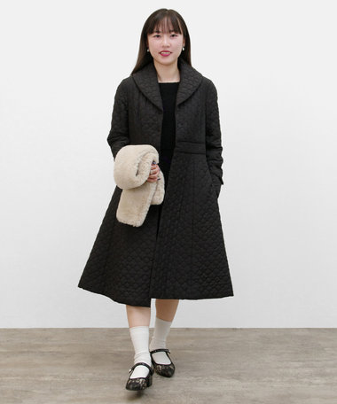 TOCCA LAURA NEW ショールカラーキルティングコート