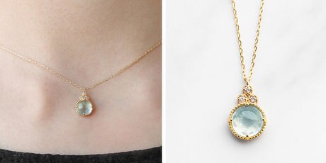 透き通るブルーカラーが美しい天然石ジュエリー | ONWARD CROSSET