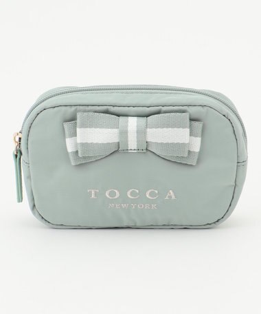 TOCCA 【WEB限定】BICOLOR RIBBON POUCH ポーチ