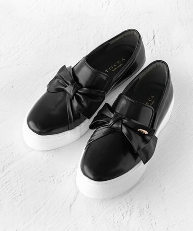 TOCCA 【晴雨兼用・軽量・抗菌消臭】NUANCE RIBBON SNEAKERS スニーカー