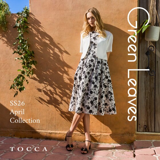 TOCCA SOUTHERN CROSSドレス　刺繍　00 Green Leaves 26SS April Collection | ONWARD CROSSET | ファッション