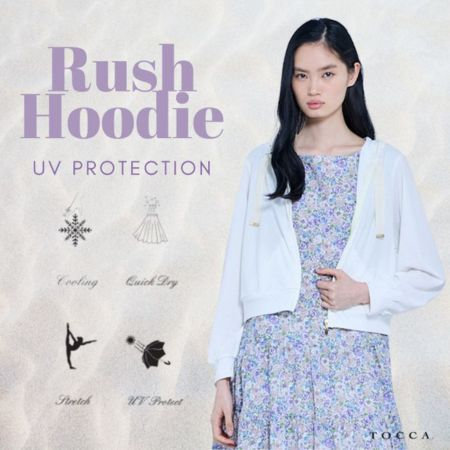 紫外線対策＋夏向け機能が充実のUVカットパーカー