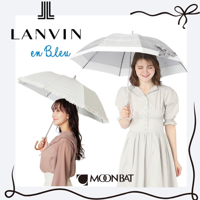 LANVIN en Blue オールインワン　ランバン　ランバンオンブルー 特集】LANVIN en Bleu(ランバン オン ブルー)のスウィートな日傘