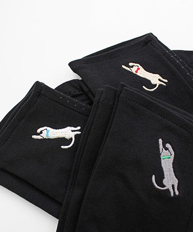 ORuKuBET 【WOMEN】 おひるねねこ刺繍UVグローブ / UVカット / 猫グッズ